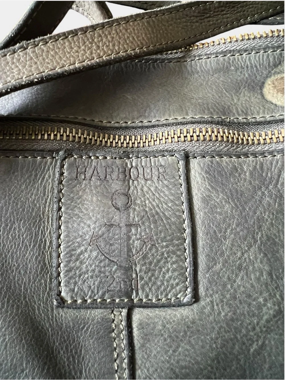 Harbour 2nd Vera Hunter Green Leather Crossbody Bag Anchor Charm